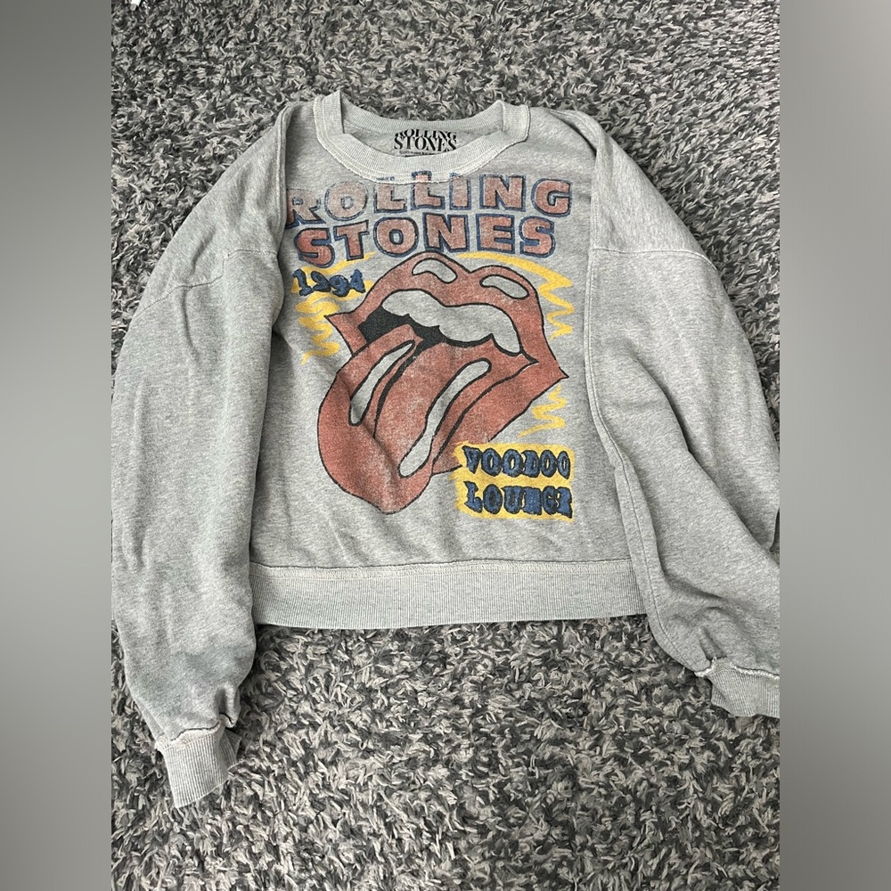 NWOT UO The Rolling Stones Slouchy Pullover Sweater Size Large